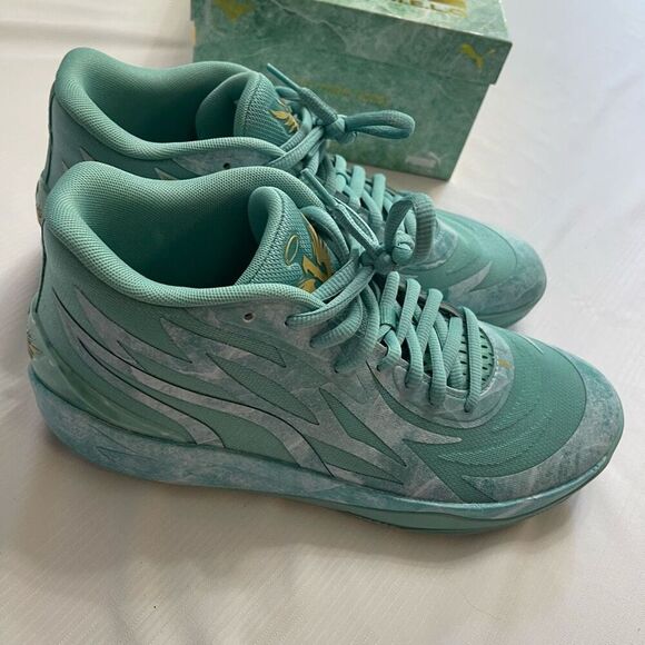 PUMA MELO MB.02 Jade Green Basketball Size 11 Rare Special Original Box - Picture 6 of 13